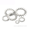 Stainless steel Serrated Lock Washers External Teeth